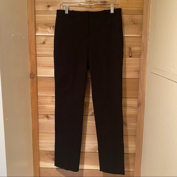 Theory Double Stretch Pleated Black Trouser Pant Women 4 NEW Professional Preppy - Picture 3 of 8